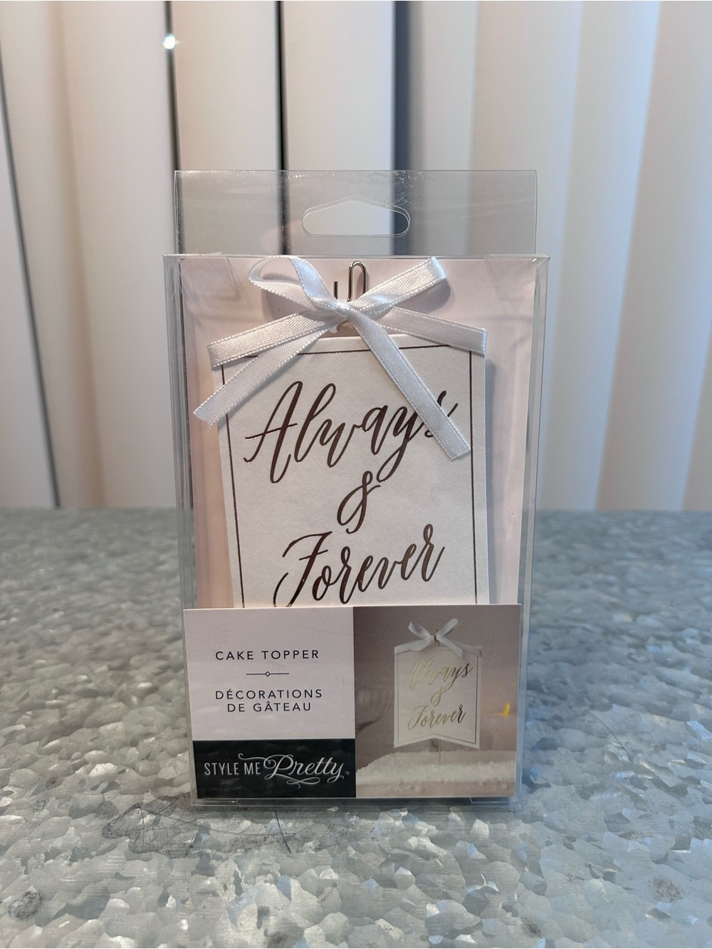 NWT Style Me Pretty “Always & Forever” Cake Topper